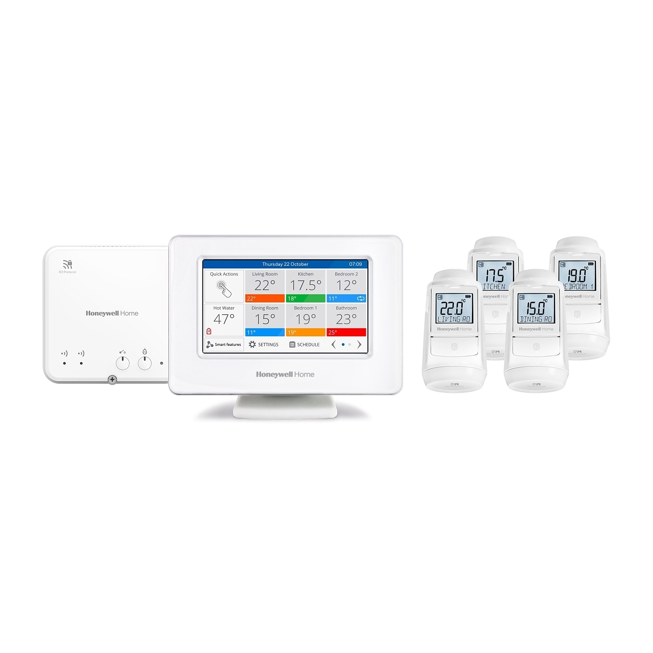 Resideo ATP934GM4020 evohome smart 4-Zone радиатор, контрольный модуль пак - IT/ES