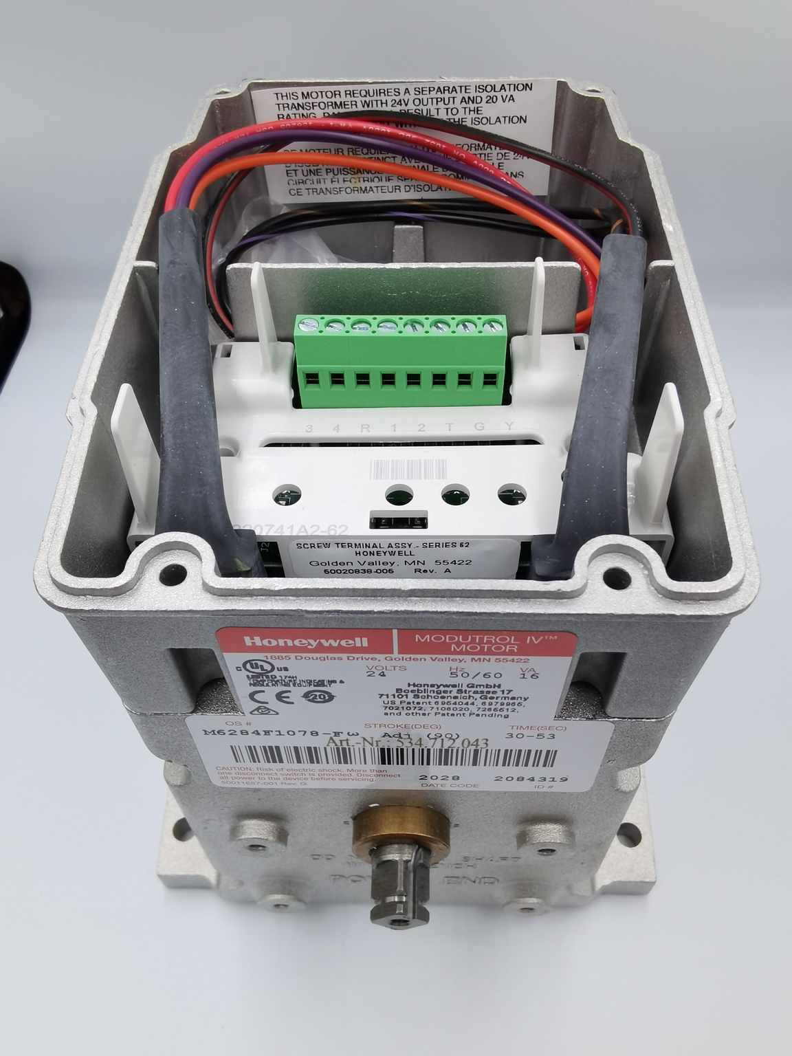 Honeywell M6284F1078