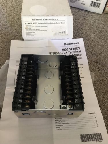 Honeywell Q7800B1011/U — Автоматы управления горелками серии 7800