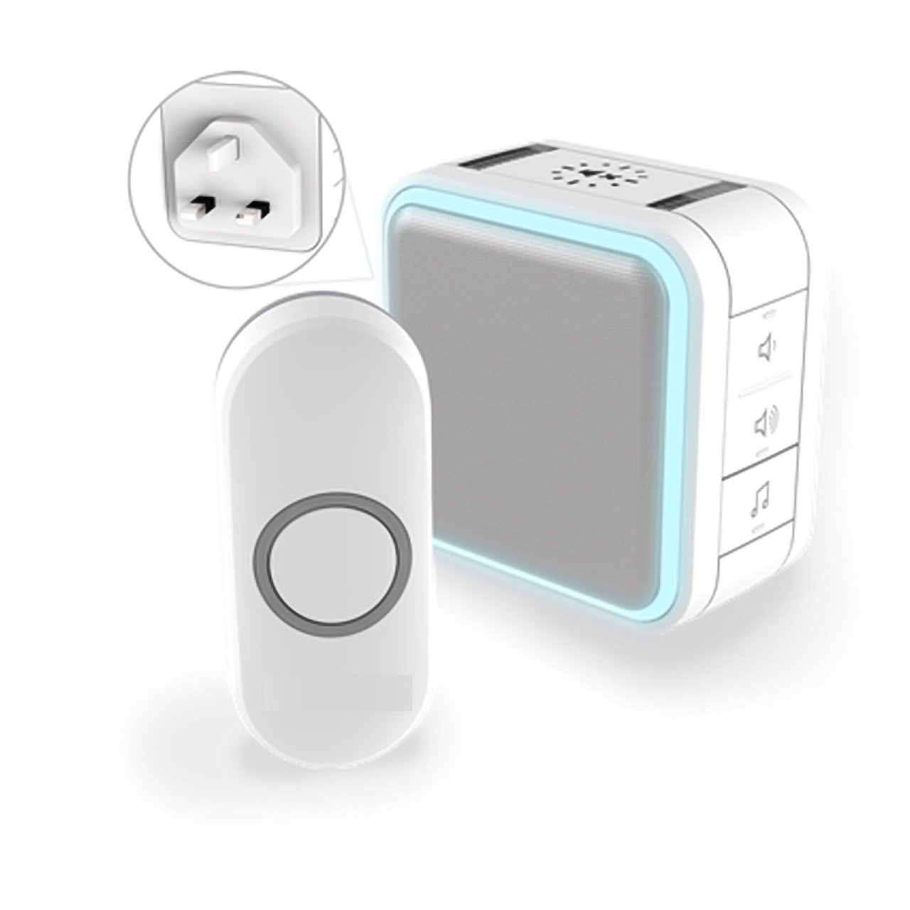 Резидей Resideo DC515NBS WF Chime Kit, Plug-In, 9 мелодий Белый