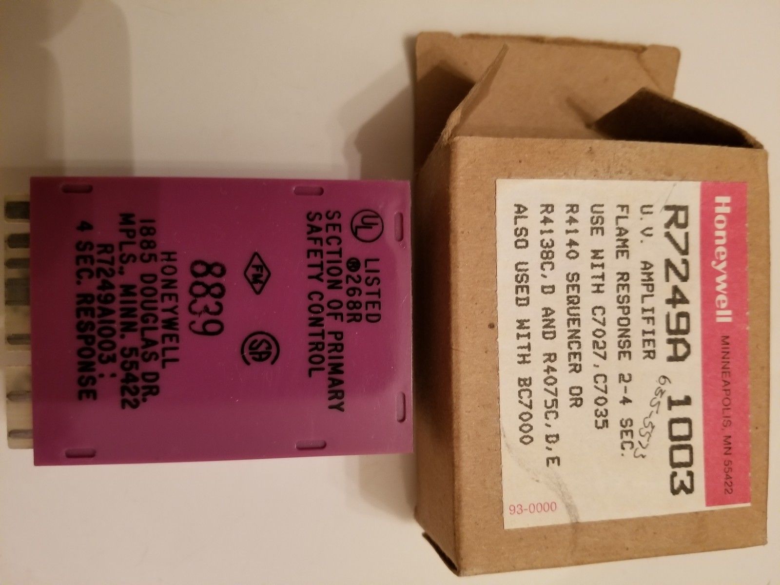 Honeywell R7249A1003/U