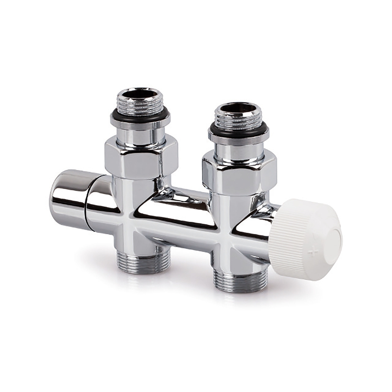 Резидо V2882DSL15A - H-Block with TRV Insert, straight, chrome