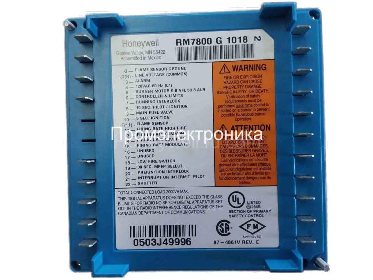 Honeywell RM7800G1018