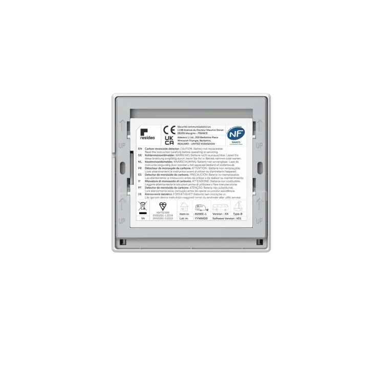 Детектор угарного газа Resideo (Honeywell) R200C-1 UK