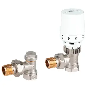 Комплект термостатических радиаторных клапанов Resideo (Honeywell) VTL5020ES15 + T5019, V2020ESX15 и V2420E0015