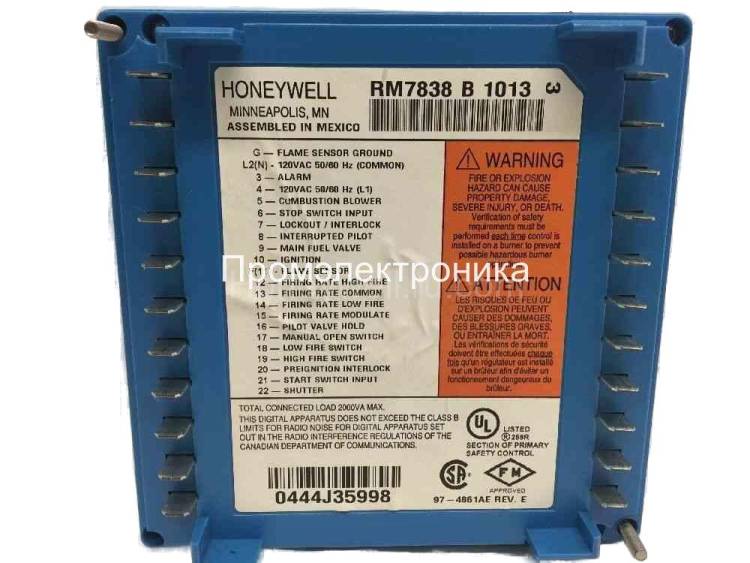 Honeywell RM7838B1013