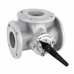 DR125FA трехходовой ротационный смесительный клапан с фланцами DIN2531, DN125, Kvs 250