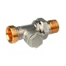 V2427D0015 Верafix-E lockshield, преднастройка/дренаж., прямой, 1/2 in, наружное