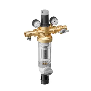 HS10S-3/4LFAA Домашняя станция водоснабжения Resideo (Honeywell), 100 мкм, прозрачная фильтровая чашa, без содержания свинца, 3/4"