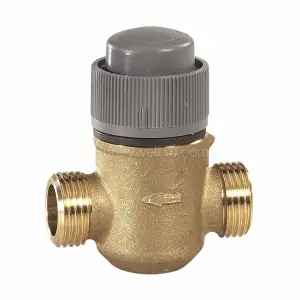 VDE15B0.25M: Двухходовой клапан Resideo (Honeywell) DN15, PN16, Kvs 0.25, с внешней резьбой