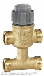 VSOF-420-4.0 3-х ход. лин-й клапан с байпасом, PN16, пл. упл., 3/4" (DN20), Kvs 4.0, 2.5мм, 2…120 °C