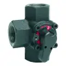 Трехходовой поворотный клапан PN6, DN25, 10 Kvs