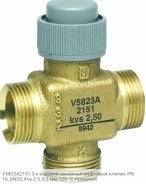 V5823A2151 3-х ходовой линейный муфтовый клапан, PN16, DN20, Kvs 2.5, 6,5 мм, 120 °C Honeywell