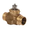 VCZBE1100 2-ходовая клапанная сборка 1 1/4 дюйма под пайку Sweat VC, 7 Cv и линейная характеристика расхода