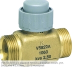 V5822A1071 2-х ходовой линейный клапан, конич. упл. DN20, Kvs 4.0, 6.5мм, 120 °C Honeywell