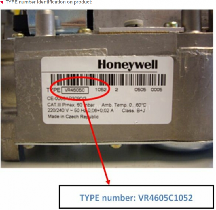 Honeywell VK4115; Valve Class B+C