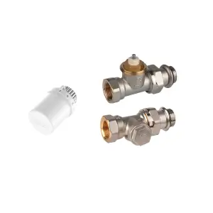 VTL3030DS10 термостатический комплект для радиаторов 3/8 дюйма, прямой
