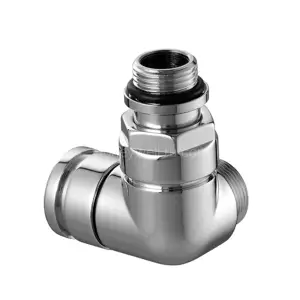 V2482R0015 — запорный клапан Verafix Design lockshield, хром, двойной угол справа
