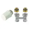 TL3095DY15A Компактный комплект радиаторного подключения типа V: T3019 + 1/2" прямое соединение V2495DY015