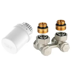 TL3071EY15 Комплект подключения для компактных радиаторов типа V: T3019 + угловой клапан 1/2" V2471EY15A