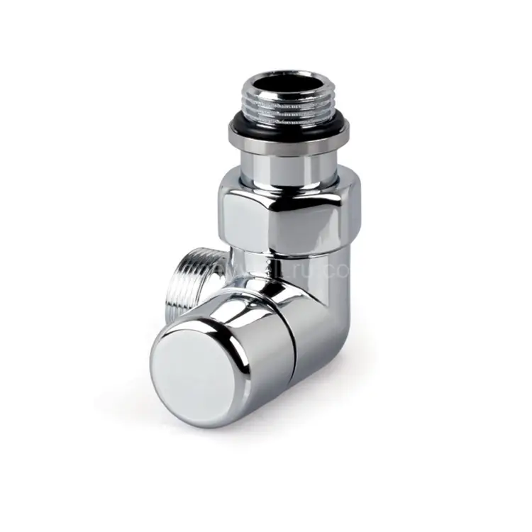 V2482R0015A — запорный вентиль Verafix Design lockshield, хром, двойной угол вправо