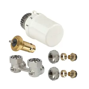 Комплект для радиатора Resideo (Honeywell) VTL3095W0EX2036: T3019W0 + V200ICUB15 + V2495EX020A + OT113M-3/4F
