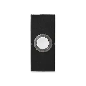 Кнопка дверного звонка Resideo (Honeywell) D534 Lightspot, проводная, настенная, черная
