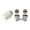 TL3096EY15 Комплект подключения радиатора: T3019 + угловой вентиль 1/2" (V2496) для нижнего монтажа